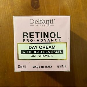 delfanti milano retinol pro advance day cream with dead sea salts and vitamin e